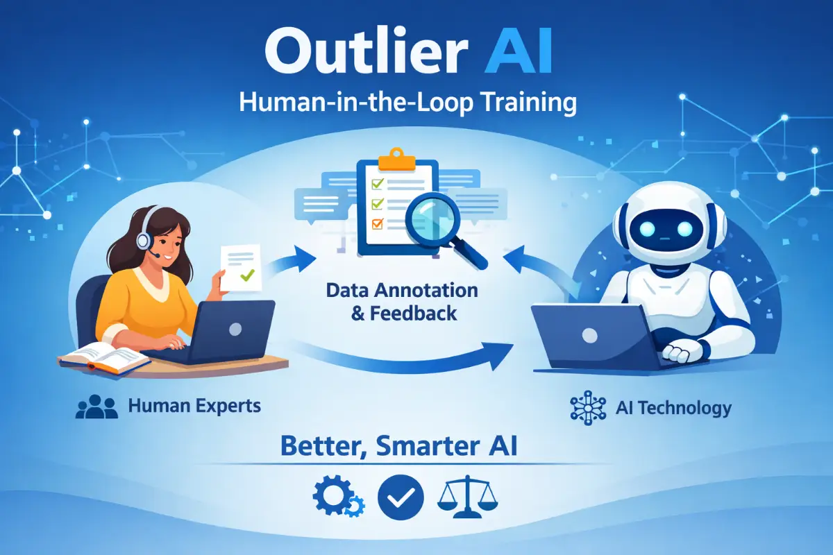 Outlier AI platform connecting human experts with AI training projects