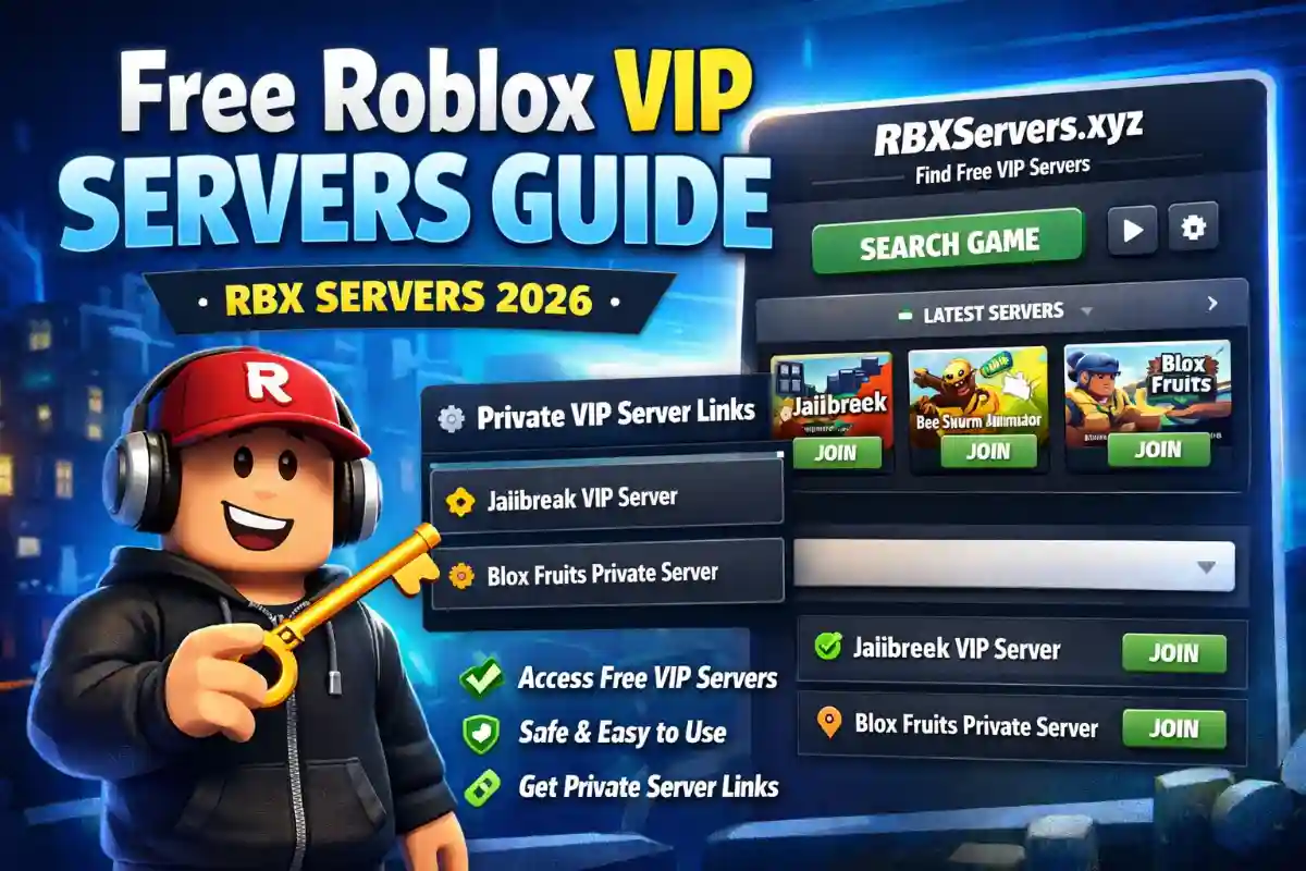 Free Roblox VIP servers RBX servers guide interface example