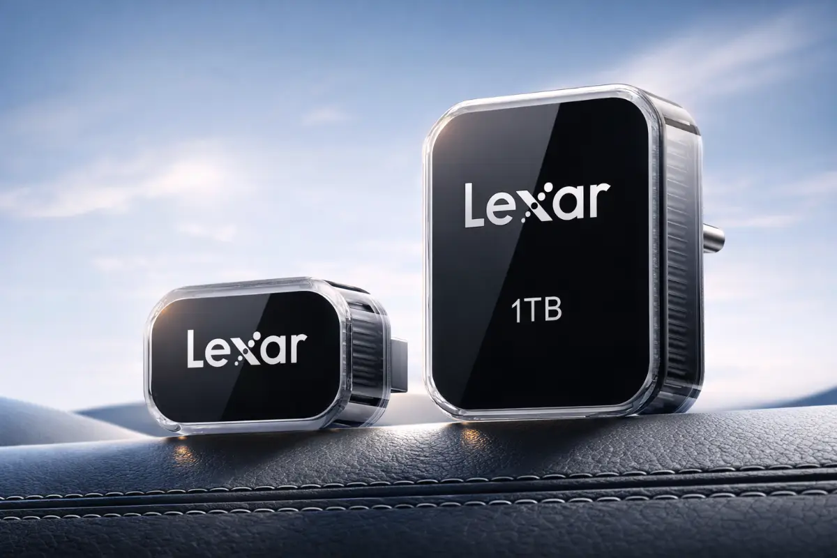 Lexar JumpDrive A50V and C50V 1TB USB drives for dashcam recording with 200MB/s speed