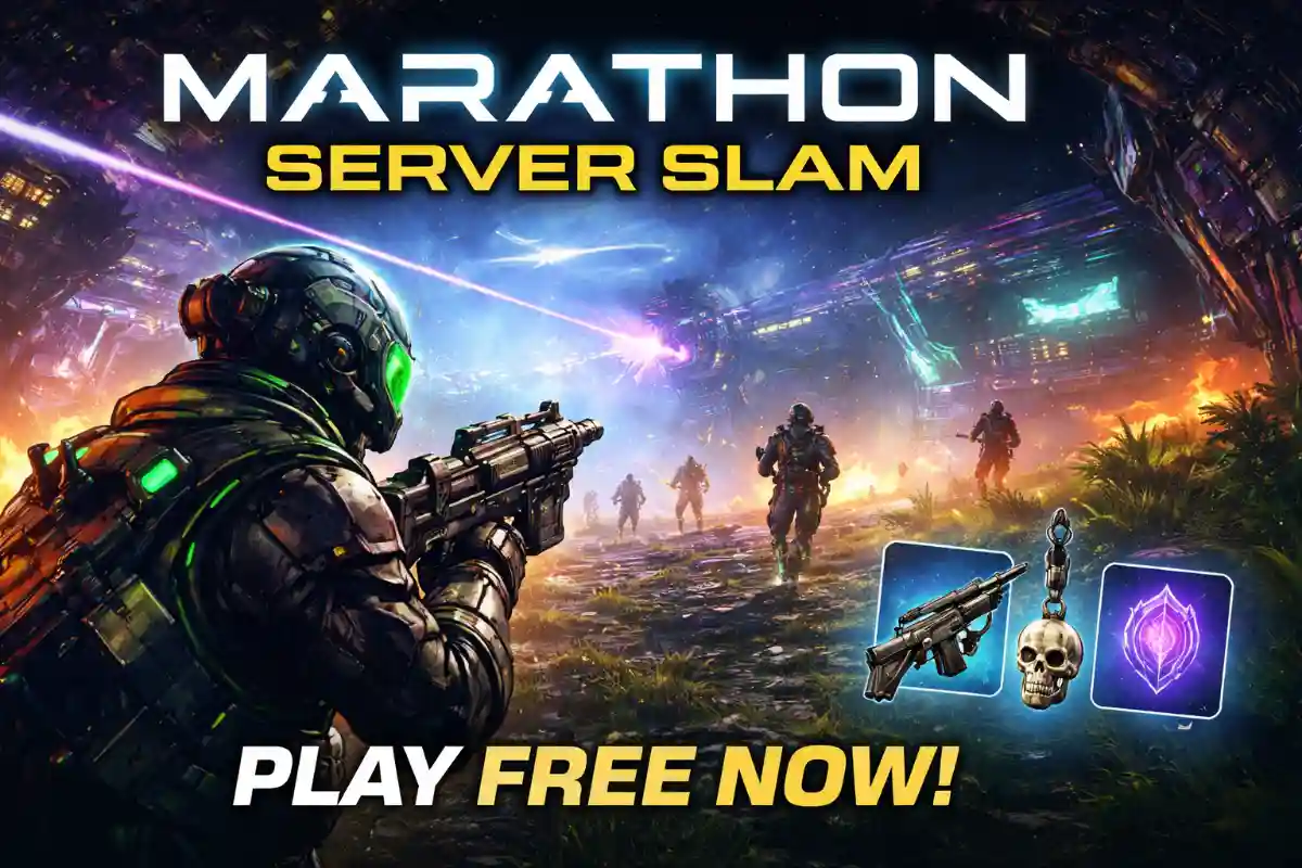 Marathon Server Slam gameplay preview showing Runner in Tau Ceti IV extraction mission